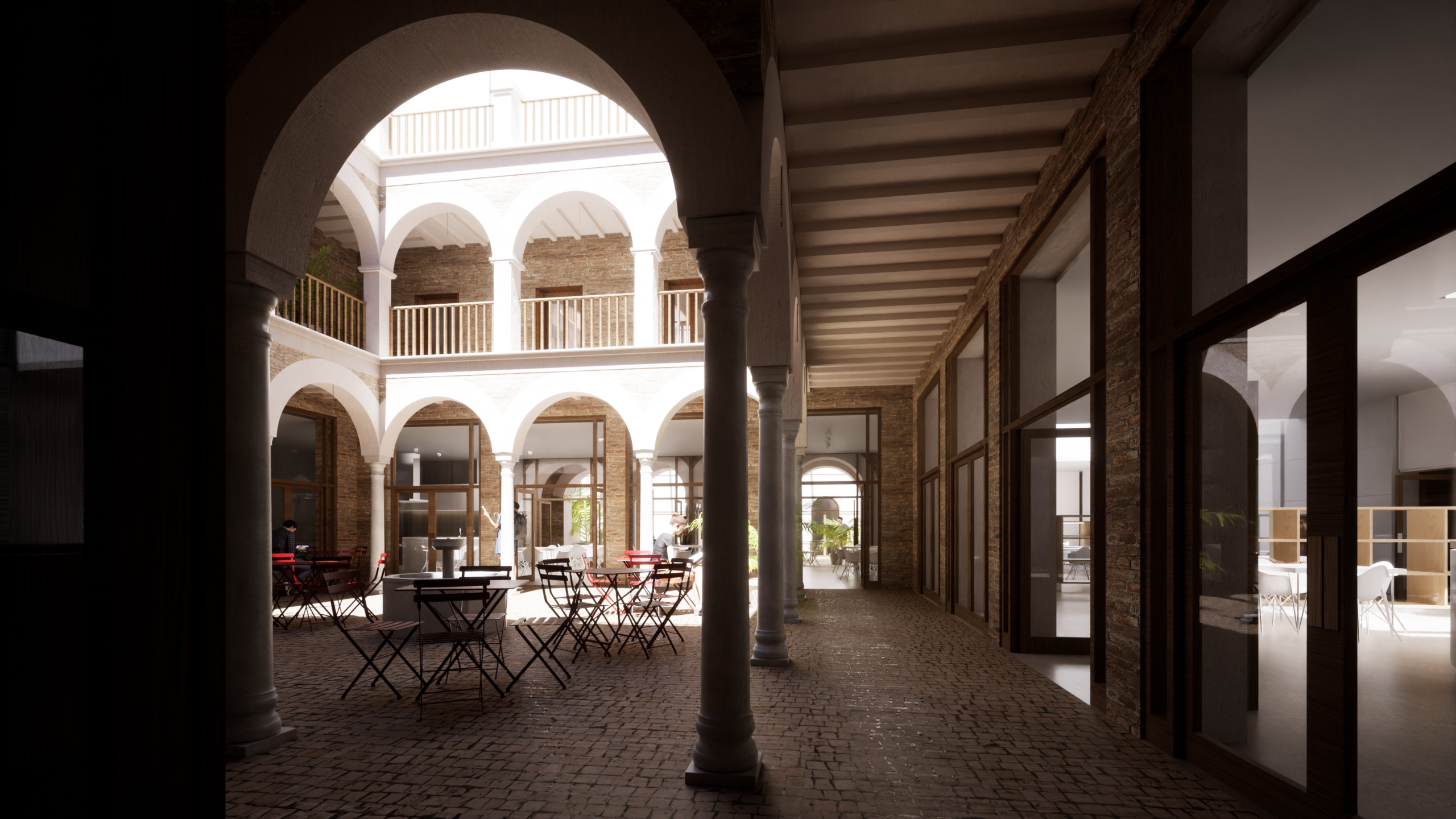 Proyecto Residencia de estudiantes en calle Cervantes - Zurita Studio